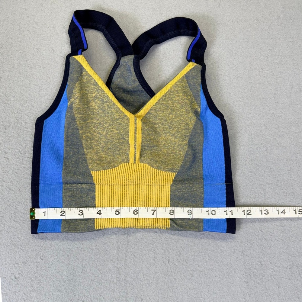 LNDR Trigger Sports Bra Colorblock Racerback XS/S Gorpcore Compression Retro - Picture 5 of 8